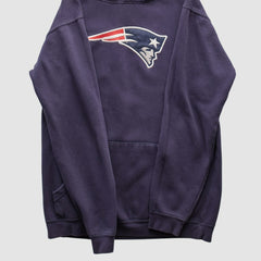 New England Patriots NFL 2000s Hooded Pullover Sweatshirt Navy Vintage | Fanatics