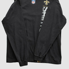 New Orleans Saints Reebok 2000s Long Sleeve T-shirt Black Vintage | Fanatics