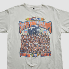 Denver Broncos Starter 1998 T-shirt White Vintage | Fanatics