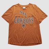 Dallas Cowboys Trench 90s T-shirt Orange Vintage | Fanatics