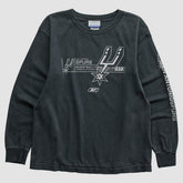 San Antonio Spurs Reebok 2000s Long Sleeve T-shirt Black Vintage - NBA