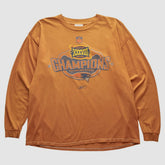 New England Patriots Reebok 2004 Long Sleeve T-shirt Orange Vintage | Fanatics