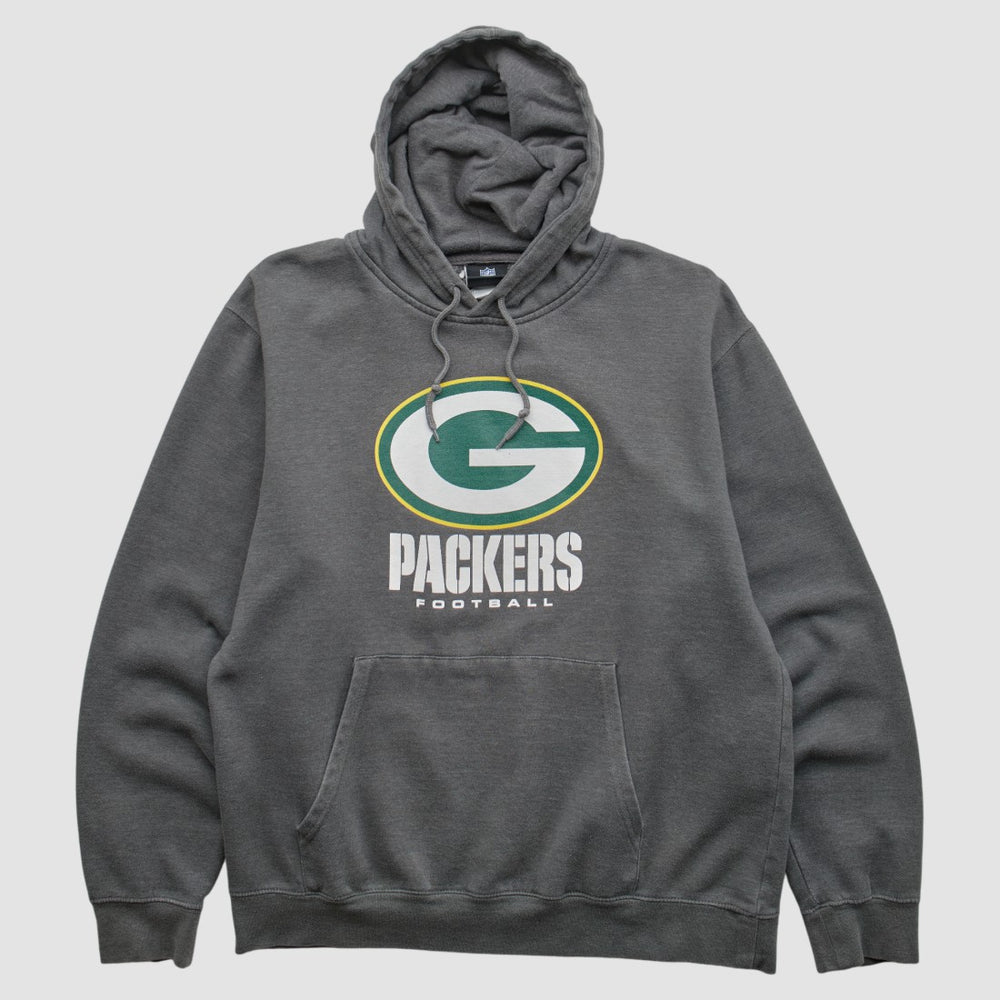 Green Bay Packers NFL 2010s Hooded Pullover Sweatshirt Charcoal Vintage | Fanatics