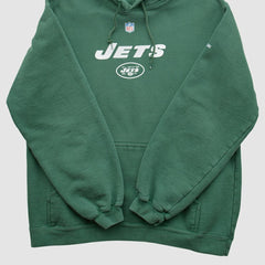 New York Jets Reebok 2000s Hooded Pullover Sweatshirt Green Vintage | Fanatics