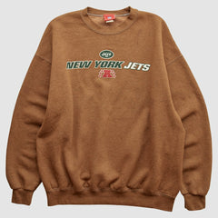New York Jets NFL 2000s Pullover Sweatshirt Brown Vintage | Fanatics