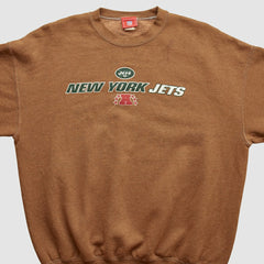 New York Jets NFL 2000s Pullover Sweatshirt Brown Vintage | Fanatics