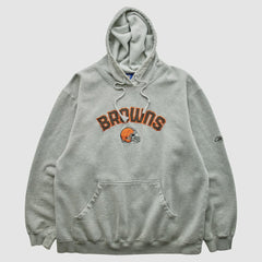 Cleveland Browns NFL 2000s Hooded Pullover Sweatshirt Heather Gray Vintage | Fanatics