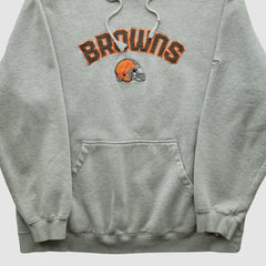 Cleveland Browns NFL 2000s Hooded Pullover Sweatshirt Heather Gray Vintage | Fanatics