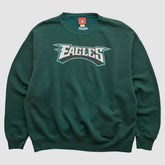Philadelphia Eagles NFL 2000s Pullover Sweatshirt Green Vintage | Fanatics