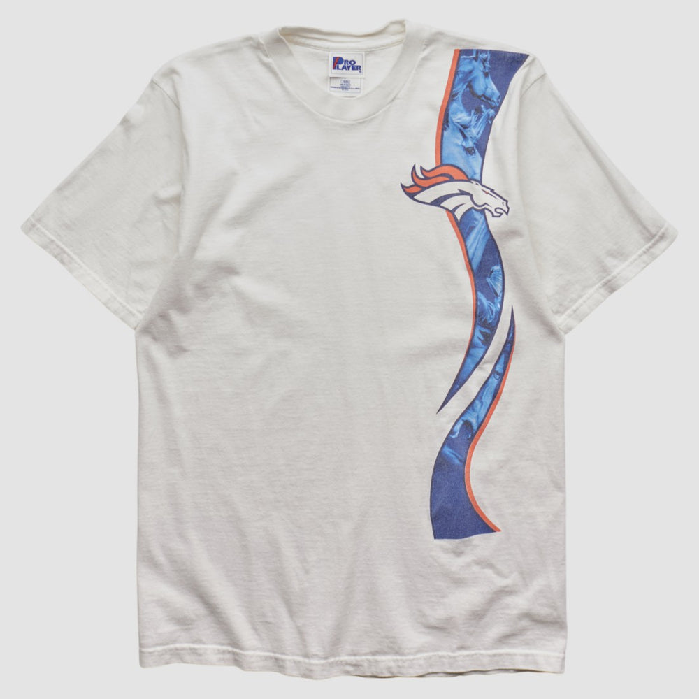 Denver Broncos Pro Player 90s T-shirt White Vintage | Fanatics