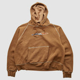 Denver Broncos NFL 2000s Hooded Pullover Sweatshirt Tan Vintage | Fanatics