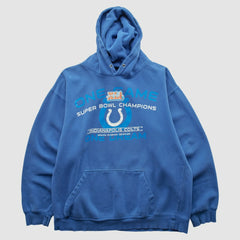 Indianapolis Colts Alstyle 2007 Hooded Pullover Sweatshirt Blue Vintage | Fanatics