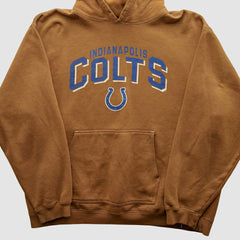 Indianapolis Colts Reebok 2000s Hooded Pullover Sweatshirt Tan Vintage | Fanatics