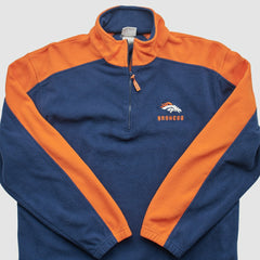 Denver Broncos NFL 2000s 1/4 Zip Sweatshirt Navy Vintage | Fanatics
