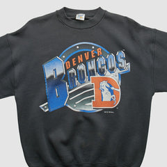 Denver Broncos Fan Sportswear 1994 Pullover Sweatshirt Black Vintage | Fanatics