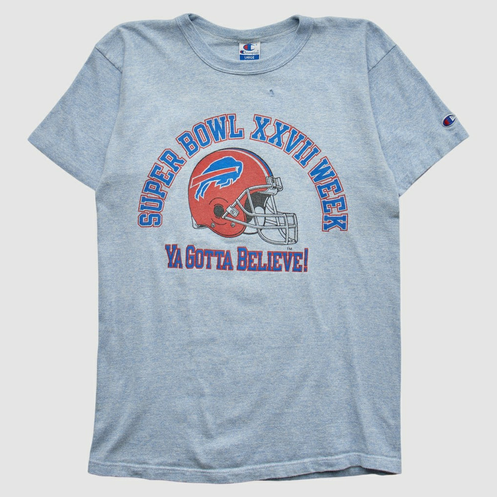 Buffalo Bills Champion 1993 T-shirt Heather Gray Vintage | Fanatics