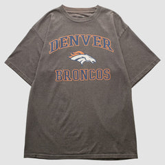 Denver Broncos NFL 2010s T-shirt Dark Heather Gray Vintage | Fanatics