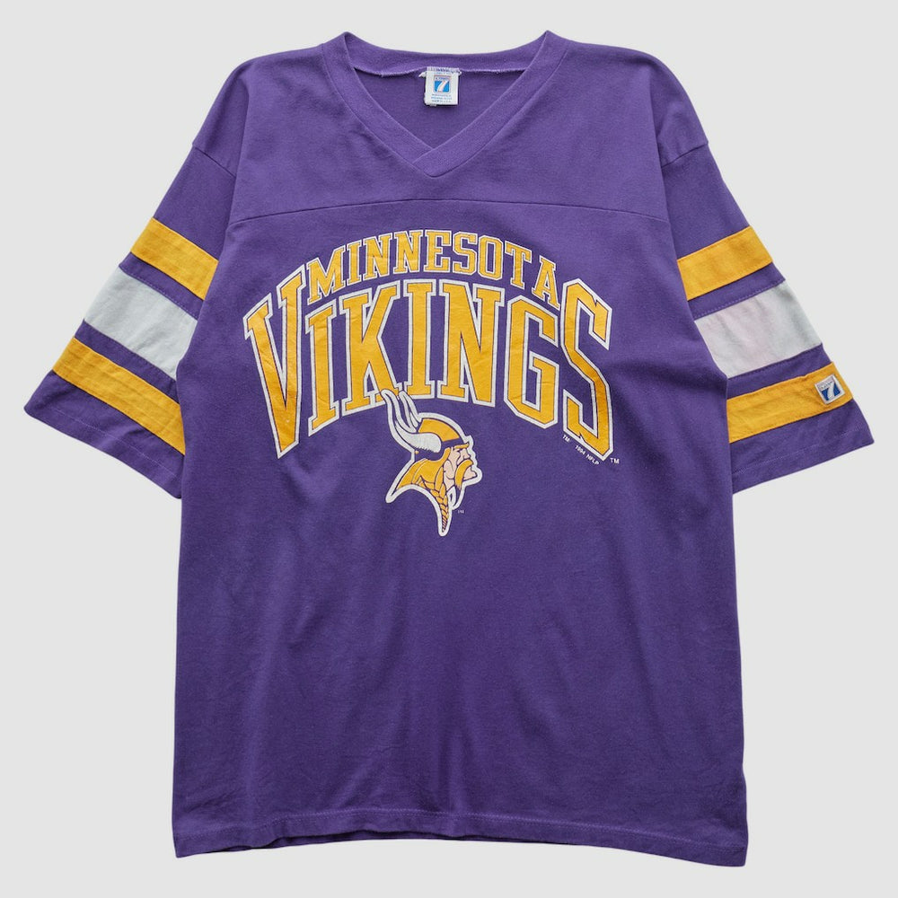Minnesota Vikings Logo 7 90s T-shirt Purple Vintage | Fanatics