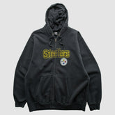 Pittsburgh Steelers NFL 2010s Hooded Full Zip Sweatshirt Black Vintage | Fanatics