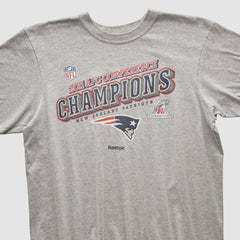 New England Patriots Reebok 2011 T-shirt Heather Gray Vintage | Fanatics