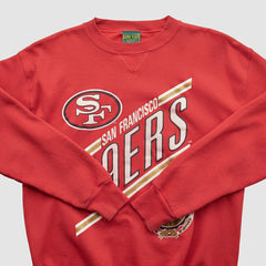 San Francisco 49ers Home Team Advantage 90s Pullover Sweatshirt Red Vintage | Fanatics