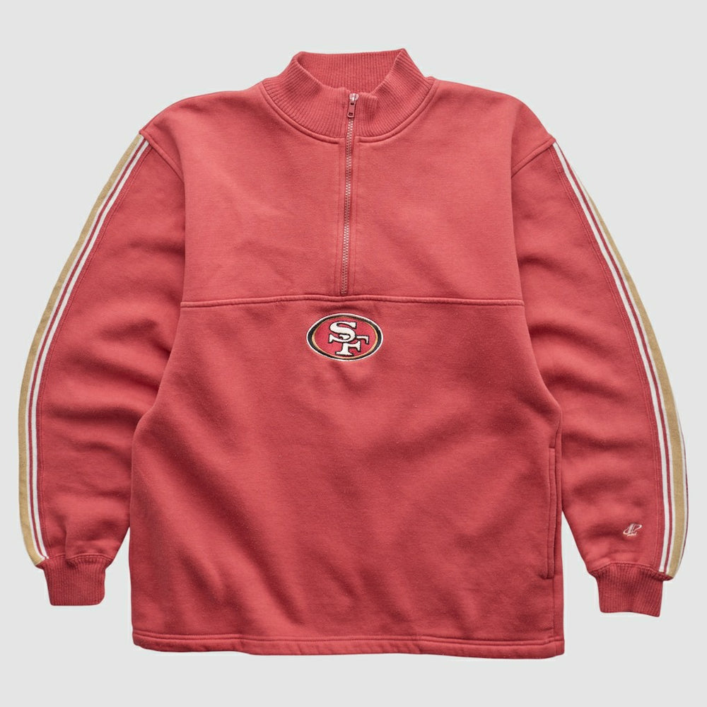 San Francisco 49ers NFL 2000s 1/4 Zip Sweatshirt Red Vintage | Fanatics