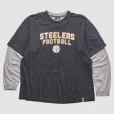 Pittsburgh Steelers Reebok 2010s Long Sleeve T-shirt Black Vintage | Fanatics
