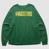 Green Bay Packers Reebok 2000s Long Sleeve T-shirt Green Vintage | Fanatics