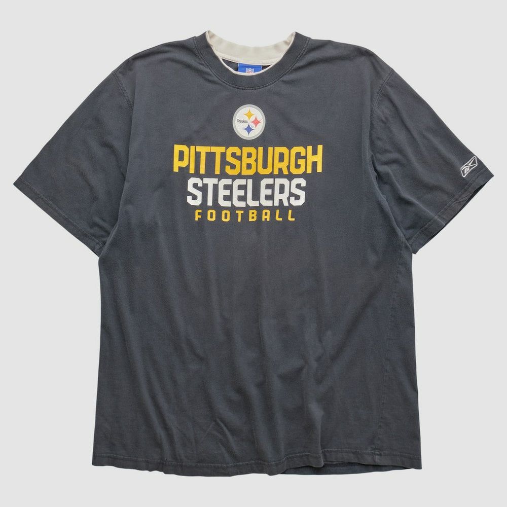 Pittsburgh Steelers Reebok 2000s T-shirt Charcoal Vintage | Fanatics