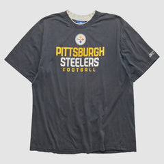 Pittsburgh Steelers Reebok 2000s T-shirt Charcoal Vintage | Fanatics