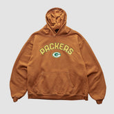 Green Bay Packers Reebok 2000s Hooded Pullover Sweatshirt Brown Vintage | Fanatics