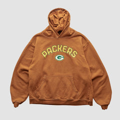 Green Bay Packers Reebok 2000s Hooded Pullover Sweatshirt Brown Vintage | Fanatics