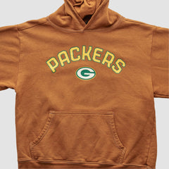 Green Bay Packers Reebok 2000s Hooded Pullover Sweatshirt Brown Vintage | Fanatics