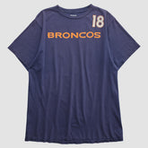 Denver Broncos Reebok 2010s T-shirt Navy Vintage | Fanatics