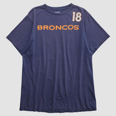 Denver Broncos Reebok 2010s T-shirt Navy Vintage | Fanatics