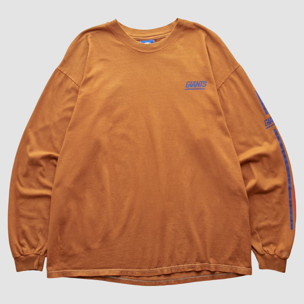 New York Giants Champion 2000s Long Sleeve T-shirt Orange Vintage | Fanatics