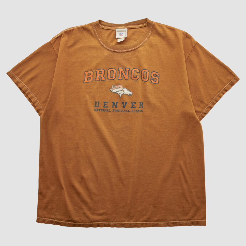 Denver Broncos NFL 2000s T-shirt Brown Vintage | Fanatics