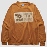 Tennessee Titans Champion 2000s Long Sleeve T-shirt Brown Vintage | Fanatics