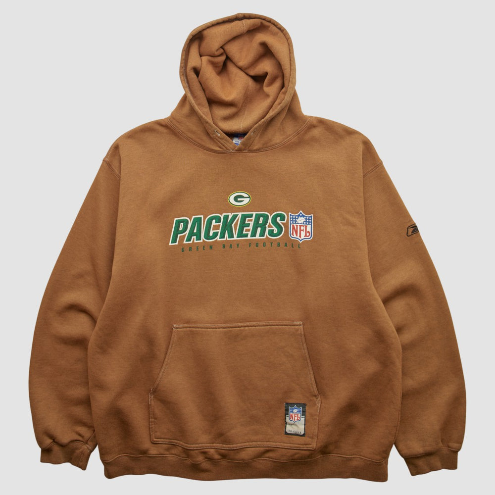 Green Bay Packers NFL 2000s Hooded Pullover Sweatshirt Brown Vintage | Fanatics