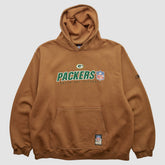 Green Bay Packers NFL 2000s Hooded Pullover Sweatshirt Brown Vintage | Fanatics