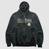 Pittsburgh Steelers Reebok 2000s Hooded Full Zip Sweatshirt Charcoal Vintage | Fanatics