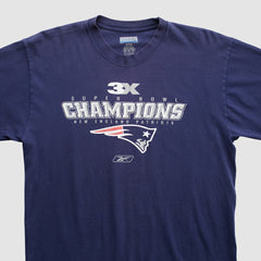 New England Patriots Reebok 2000s Long Sleeve T-shirt Navy Vintage | Fanatics