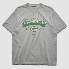 Green Bay Packers Reebok 2010 T-shirt Heather Gray Vintage | Fanatics