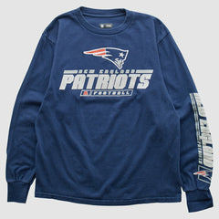 New England Patriots NFL 2010s Long Sleeve T-shirt Navy Vintage | Fanatics