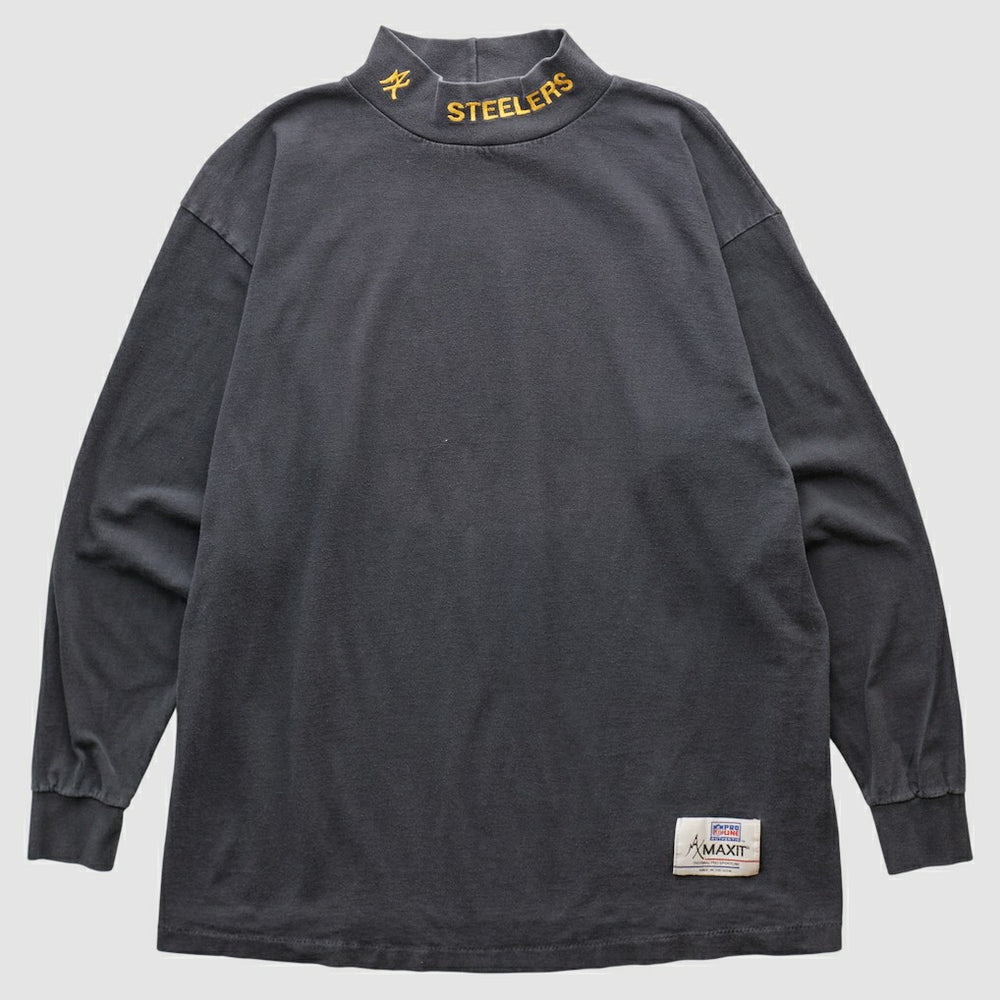 Pittsburgh Steelers 90s Long Sleeve T-shirt Charcoal Vintage | Fanatics