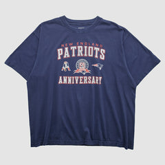 New England Patriots Reebok 2009 T-shirt Navy Vintage | Fanatics