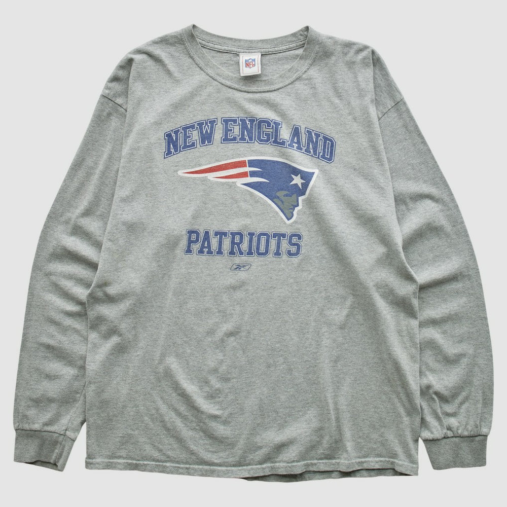 New England Patriots NFL 2000s Long Sleeve T-shirt Heather Gray Vintage | Fanatics