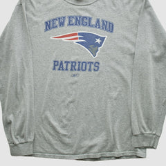 New England Patriots NFL 2000s Long Sleeve T-shirt Heather Gray Vintage | Fanatics