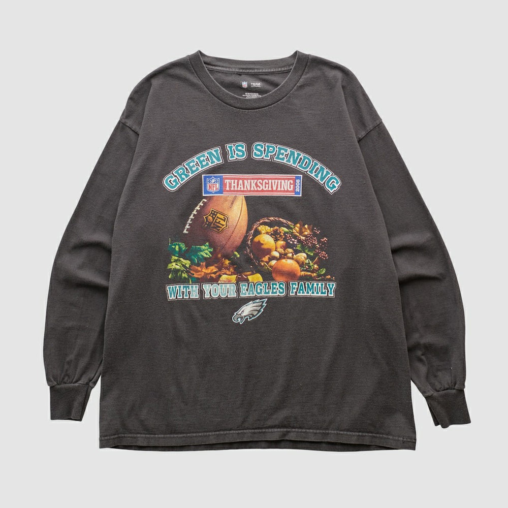 Philadelphia Eagles NFL 2008 Long Sleeve T-shirt Charcoal Vintage | Fanatics