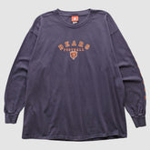 Chicago Bears NFL 2000s Long Sleeve T-shirt Navy Vintage | Fanatics